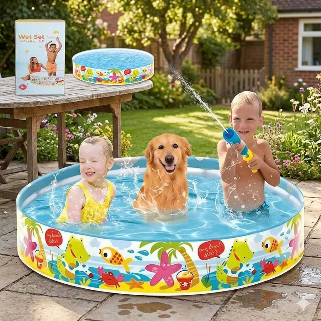 5 Feet Kids Pool Bath Tub(IND*451) Swimming Pool Inflatable Swimming Pool-image-28