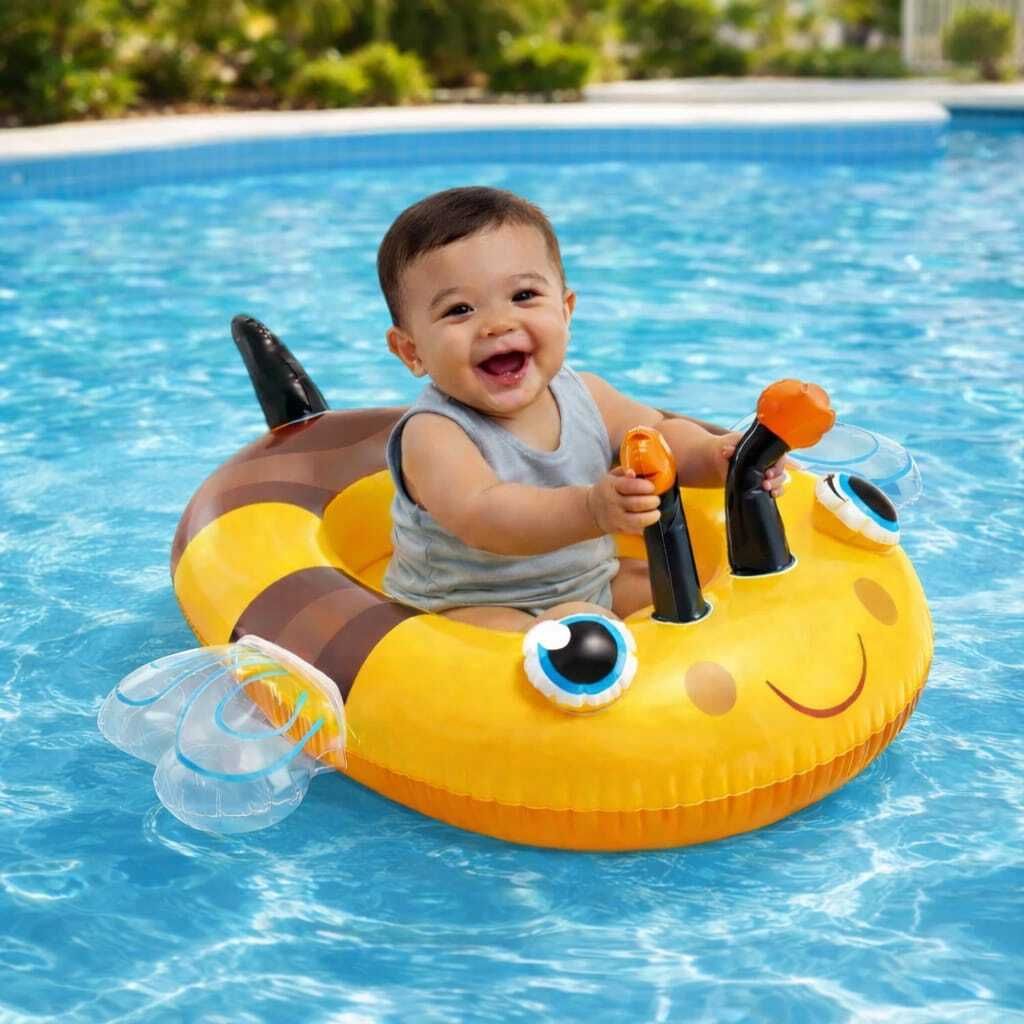 Summer Shark Ride-On Pool(IND*3032) Float for Kids Inflatable Swimming Safety Tube-image-36