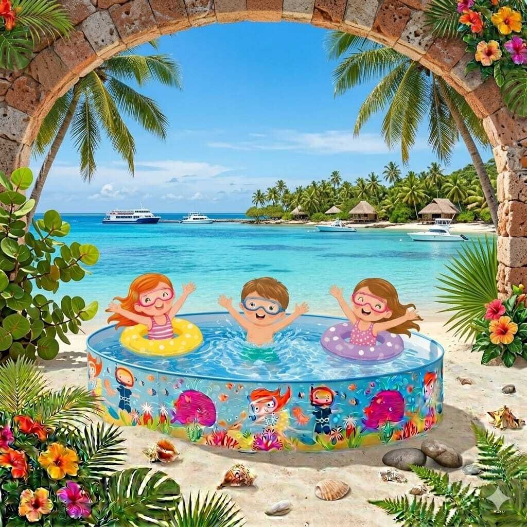 tiny tales Without Air Home Inflatable (IND*12)Swimming Pool Inflatable Swimming Pool-picture-4