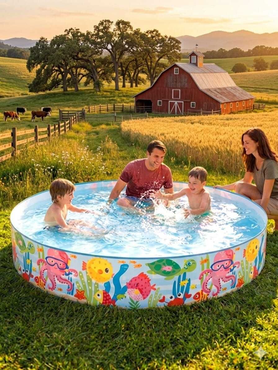 intelligent 5 ft Play Pool for Home Garden &(IND*60) Summer Inflatable Swimming Pool-picture-23