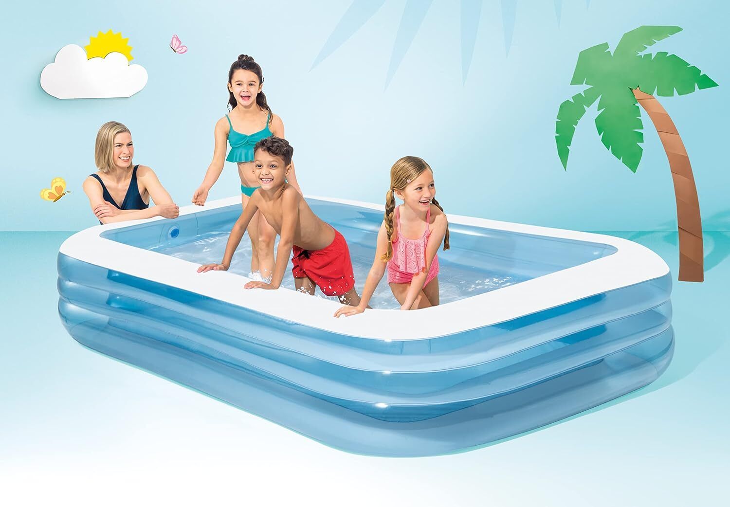 Intex Family Pool 10FT Inflatable Swimming Pool-image-36