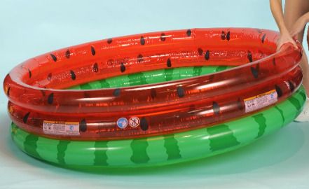hornflow Ground Pool Watermelon Pool Kids 168x38 Cm Watermelon Fruit Inflatable Swimming Pool-picture-21