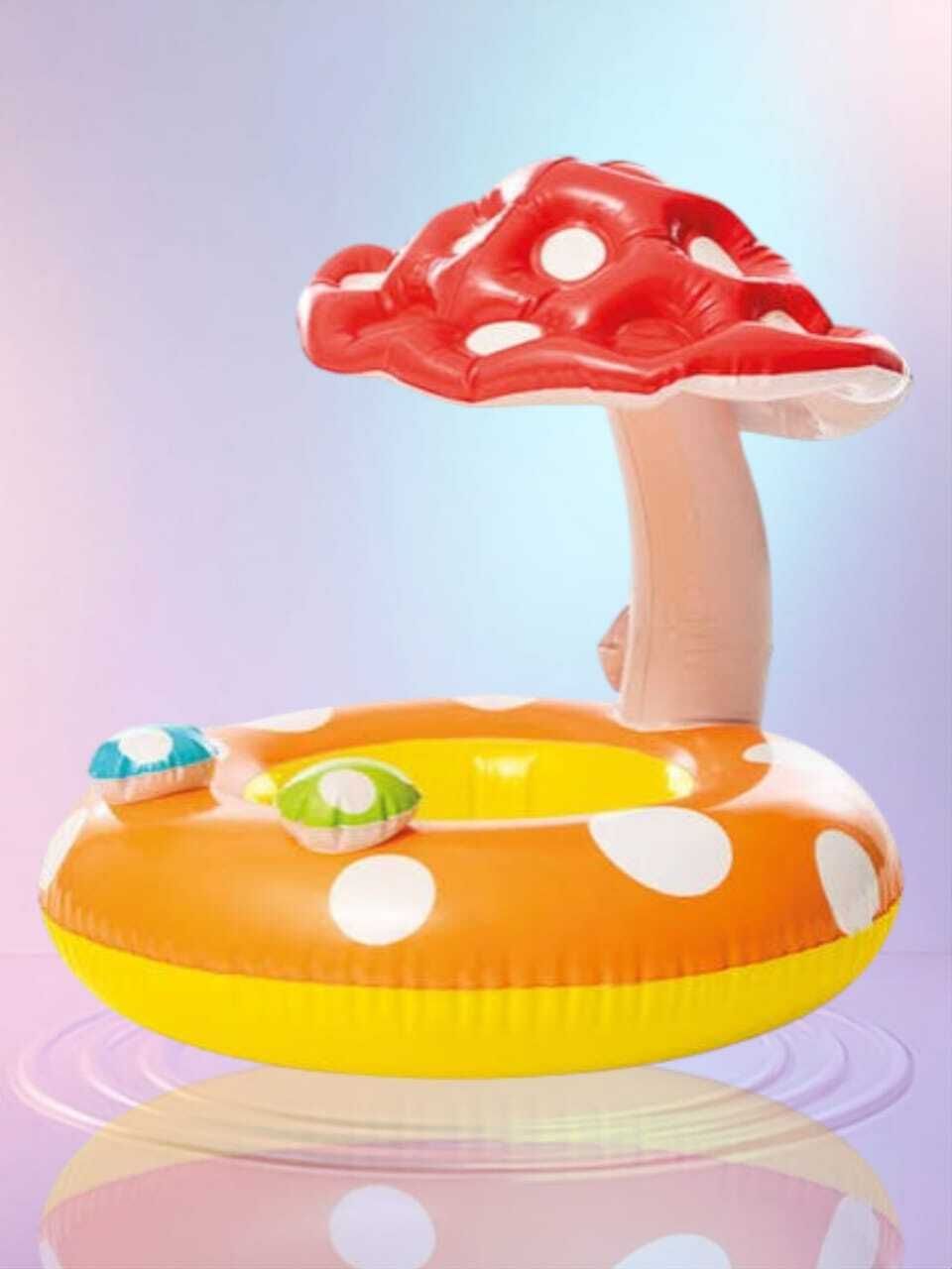 intelligent Mushroom Kiddie Pool Float, Children's Inflatable Swimming Safety Tube-picture-27