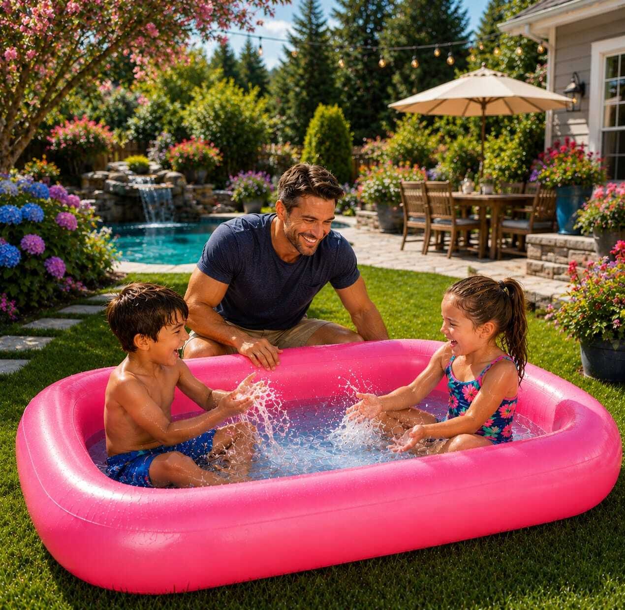 kindertales Inflatable Rectangular (IND*475)Swimming Pool Inflatable Swimming Pool-picture-23