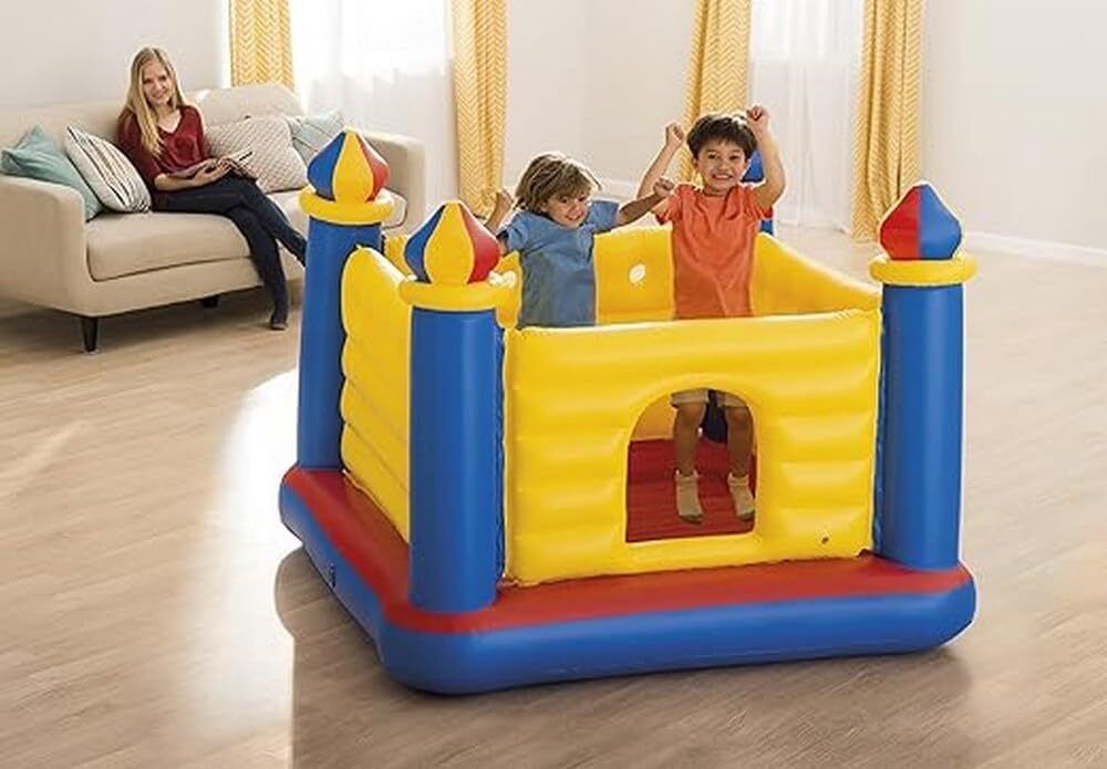 Jump-O-Lene Ball Pit Castle Bouncer With Pump Inflatable Hoppers & Bouncer