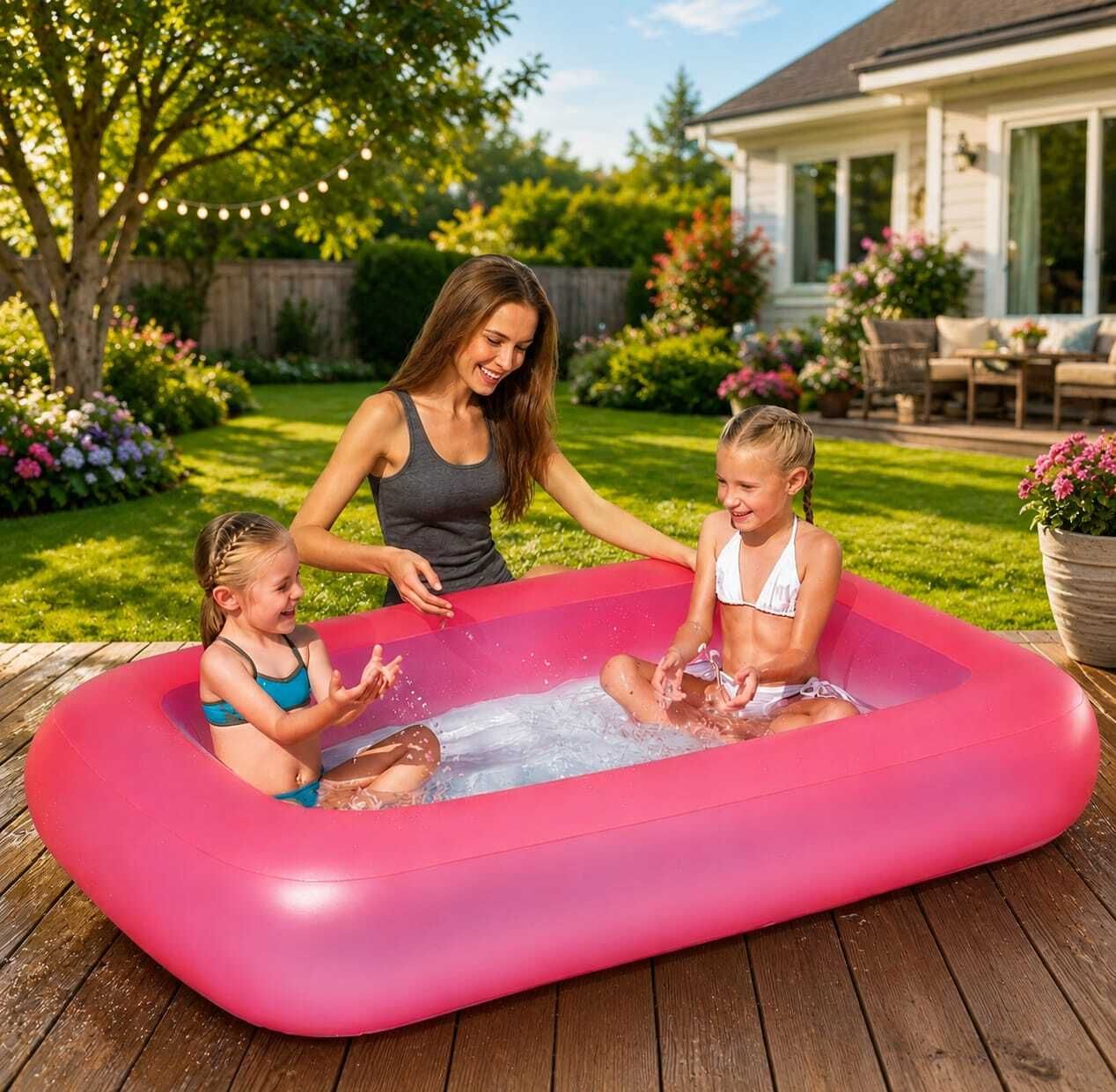 Inflatable Swimming (IND*429)Pool for Kids & Adults, Inflatable Swimming Pool-image-41