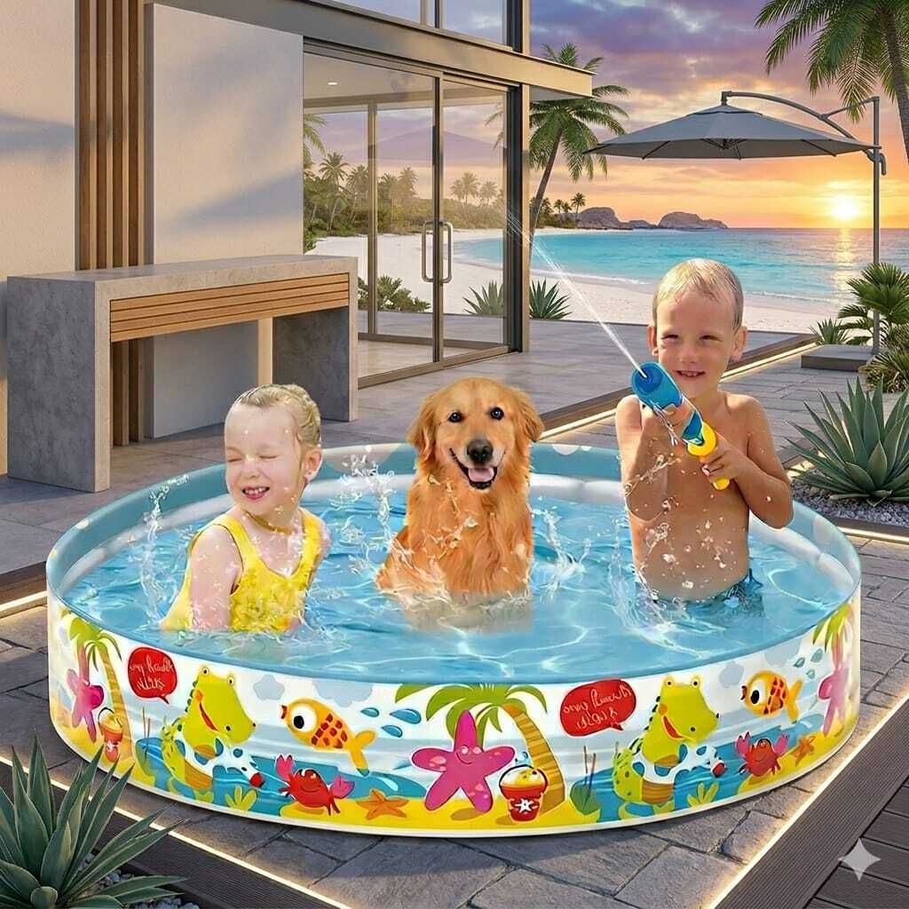 intelligent 5 Feet Non-Inflatable Kids(IND*517) Swimming Pool Inflatable Swimming Pool-picture-39
