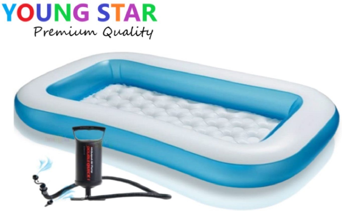 young star Premium Quality 5.5 Feet Kids Swimming Pool & Bath Tub with Air Pump Inflatable Swimming Pool, Inflatable Toy Pump-picture-47