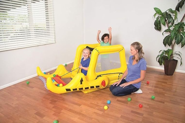 kindertales Bull-Dozer (IND*25) Inflatable Ball Pit Multicolor Inflatable Ball Pits-picture-38