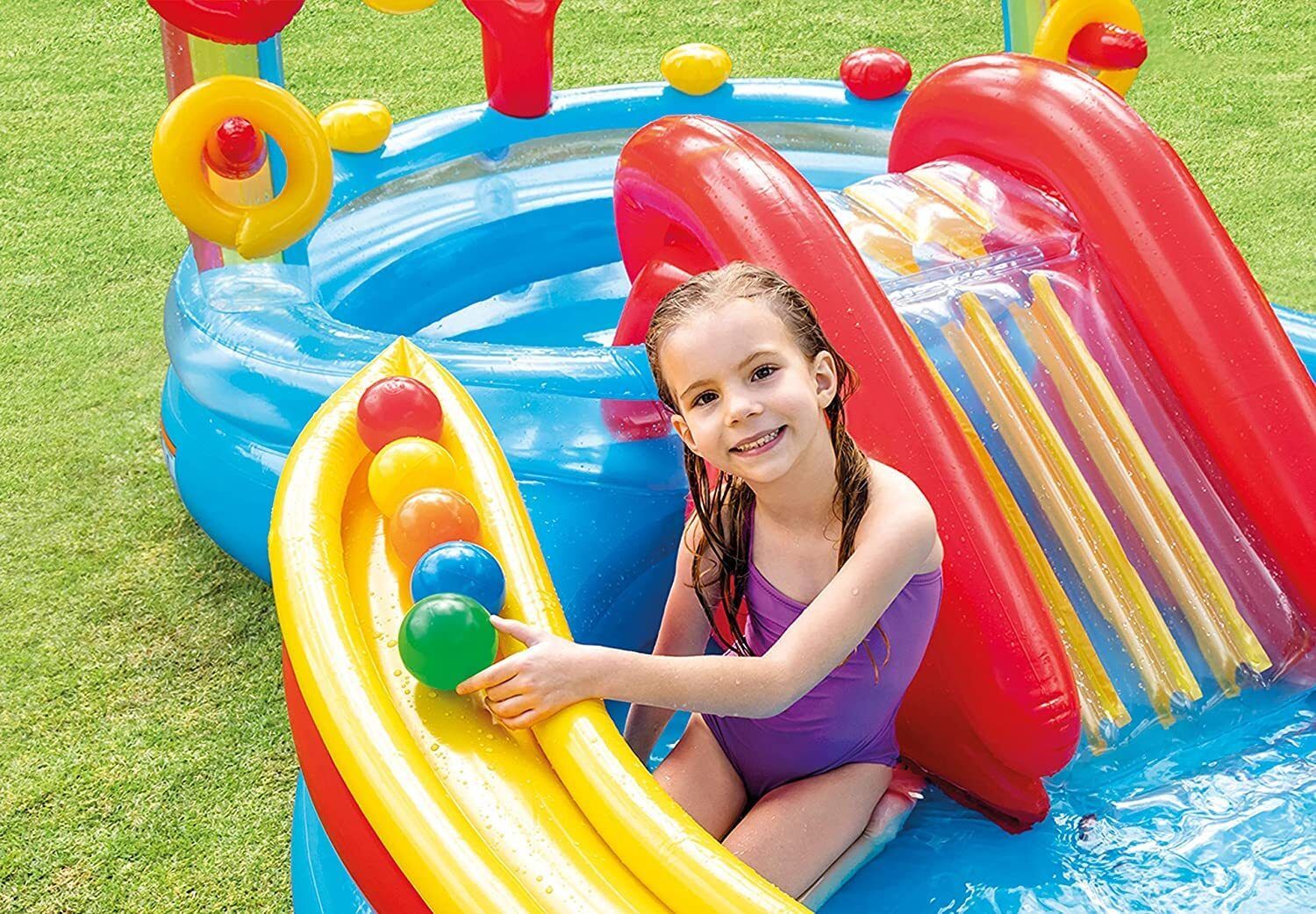 Outdoor&IndoorRainbow Bath Tub for Kids Pool With Pump Inflatable Swimming Pool-image-19