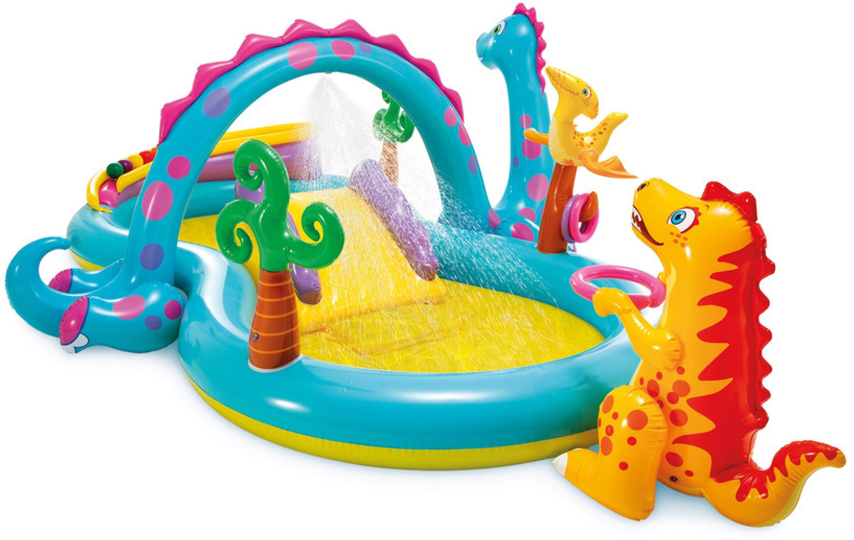 Family playcenter for Kids to Fun & Enjoyment in Backyard, Having Toys games Inflatable Swimming Pool-image-47