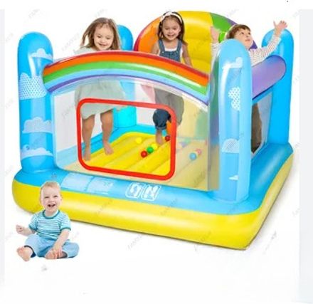 Inflatable Mini Kids(IND*98793) Bouncy Castle, With Free Electric Pump Inflatable Hoppers & Bouncer