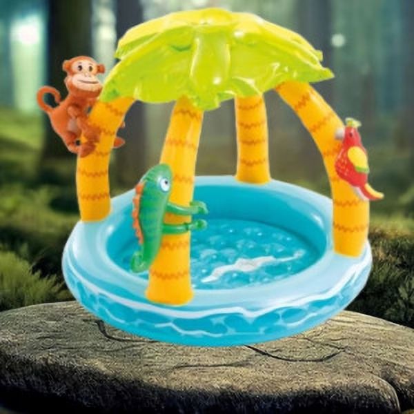 Baby Kids Inflatable Round (IND*9514) Swimming Pool Tropical Island Other Toys Inflatable Swimming Safety Tube-image-25