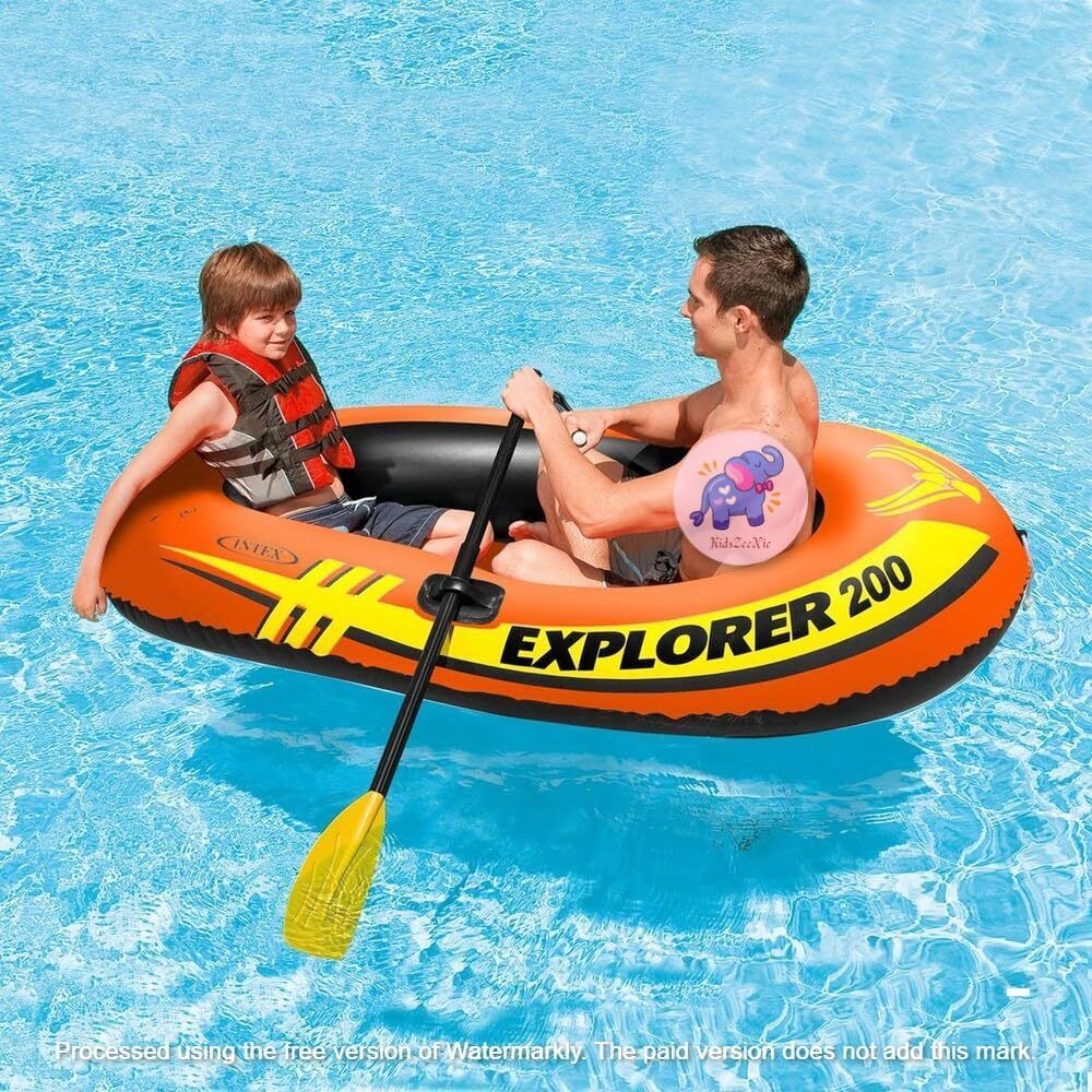Explorer 200 Inflatable Portable Boat Kayak Fishing,Boating,Rescue with Oars Inflatable Kayak Water Raft
