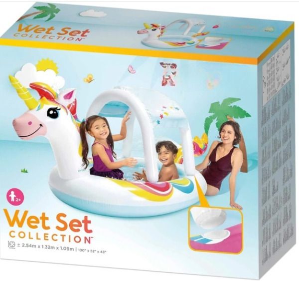 kindertales Swimming(IND*7222) Pool 2.54 1.32 1.09 cm With Free Electric Pump Inflatable Swimming Pool-picture-5
