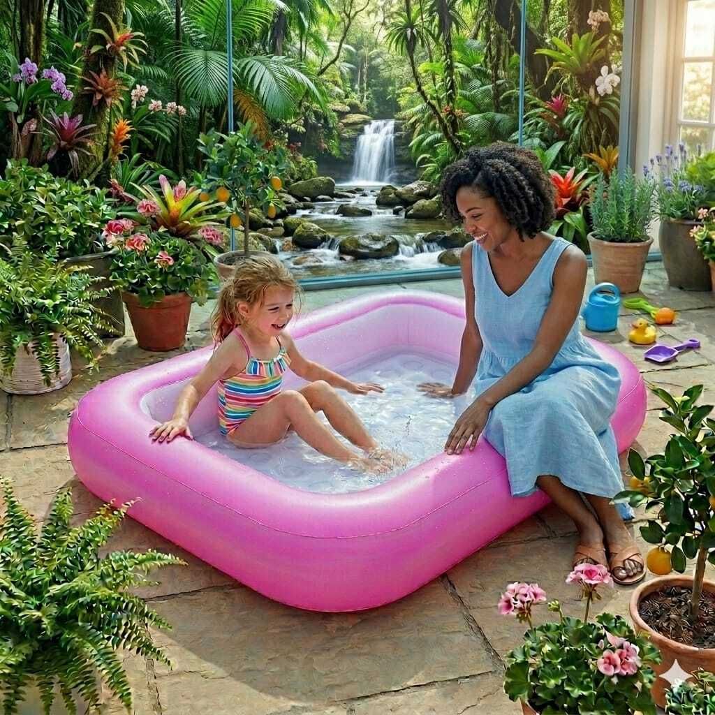 kindertales Inflatable Rectangular (IND*245)Swimming Pool Inflatable Swimming Pool-picture-11
