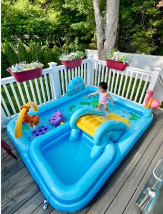 Jungle Adventure Inflatable (IND*66016) With Free Electric Pump Inflatable Swimming Pool