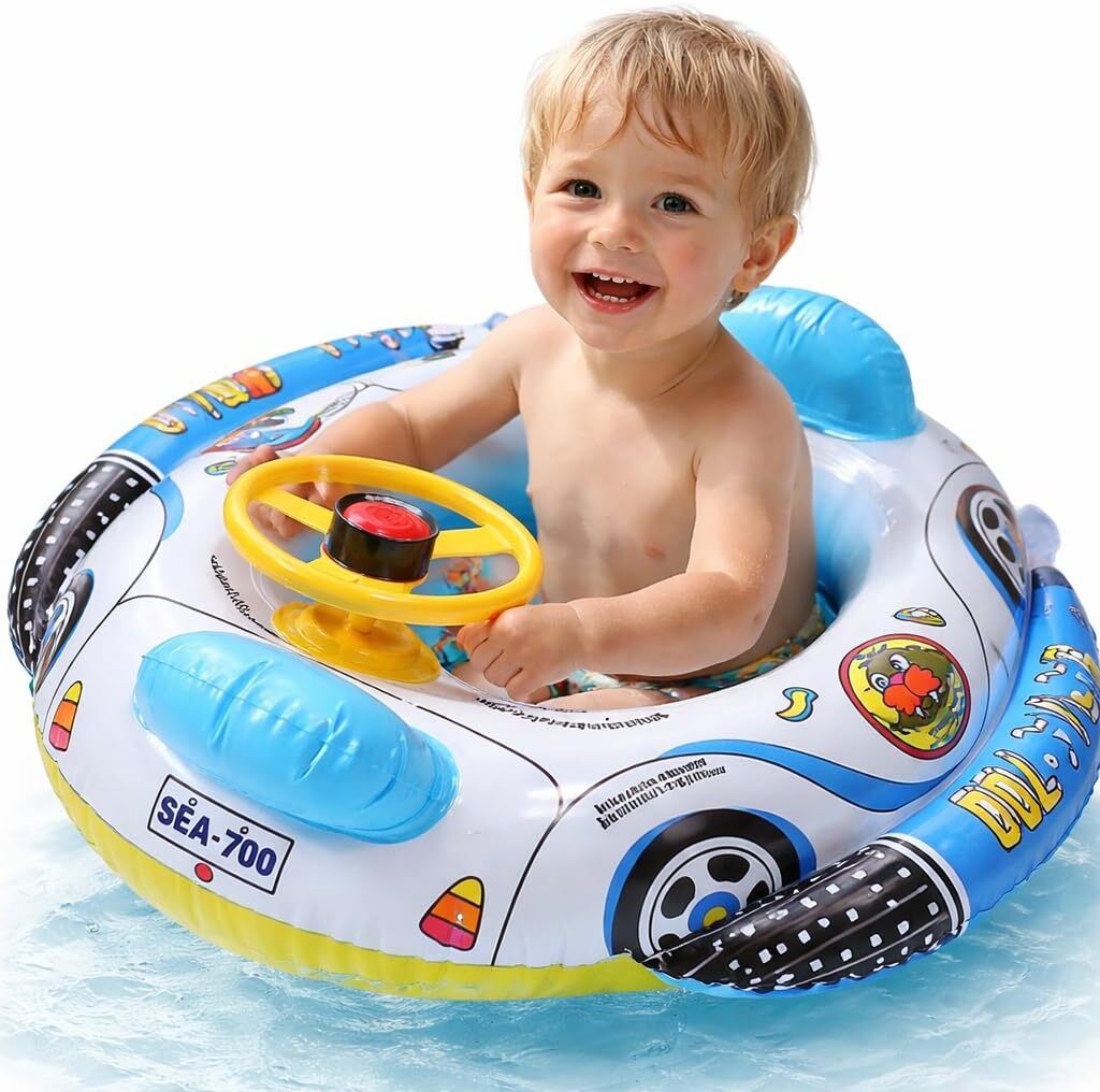 Car Kids Water Toy, Summer Beach Accessory, Safe Swim Ring Inflatable Swimming Safety Tube, Swimming Pool-image-24