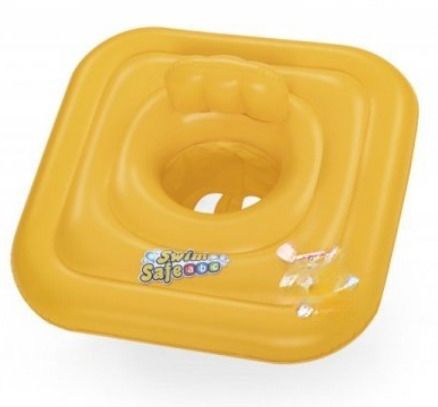 Swim Safe (IND*50) Baby Support Step A 76Cm Yellow With Free Pump Inflatable Swimming Safety Tube-image-9