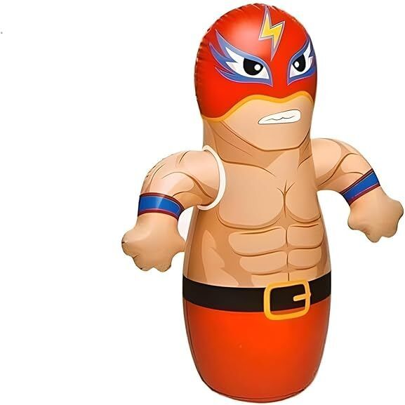 Hit Me Toy for Kids 3-D Inflatable Bouncer Toy Inflatable Inflatable Toy Pump