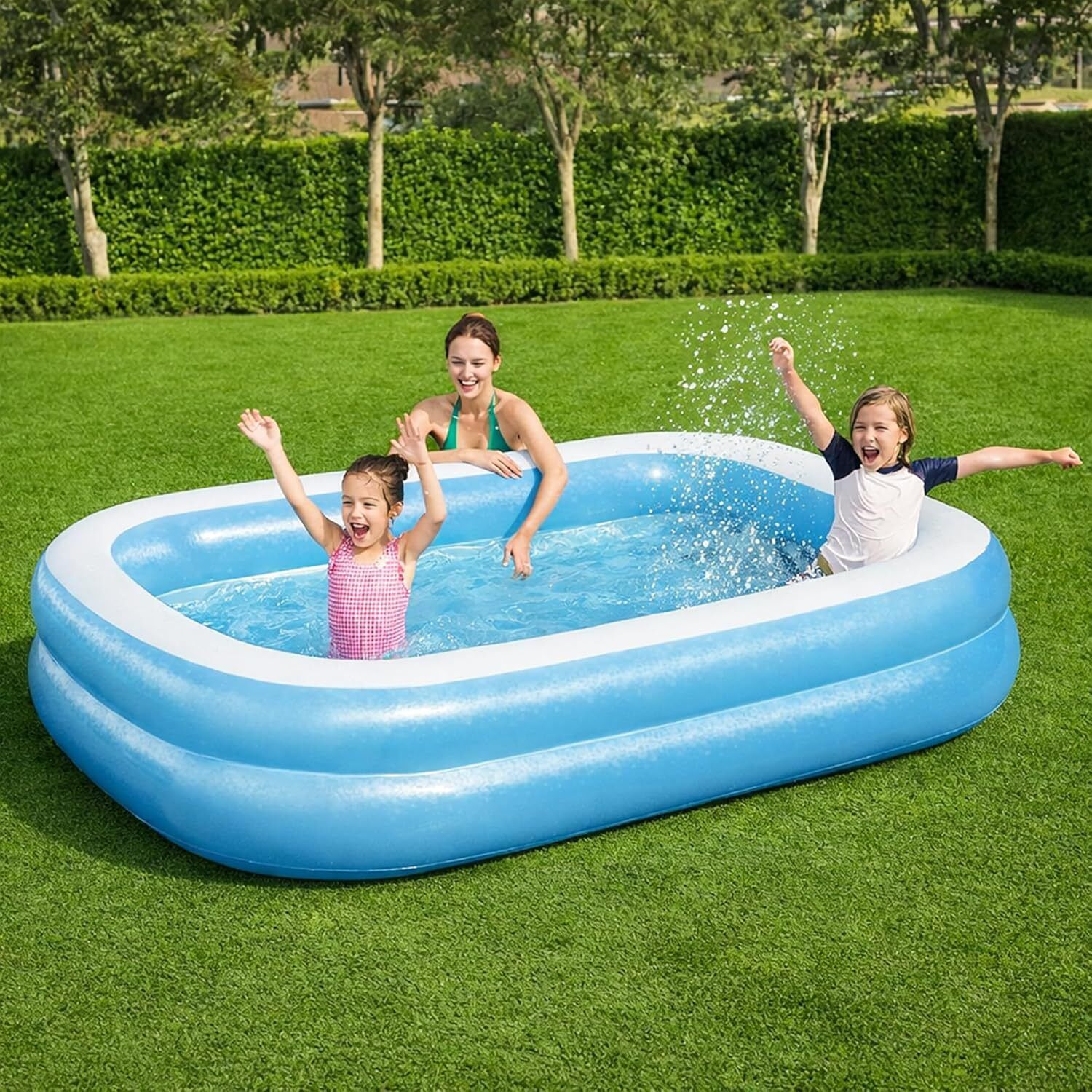 Inflatable Swimming Pool Bath Tub 6.7FEET(Green Or Blue) Inflatable Swimming Pool