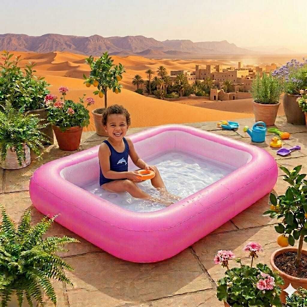 Foldable Portable Bath (IND*143)Tub for Kids Inflatable Swimming Pool-image-45