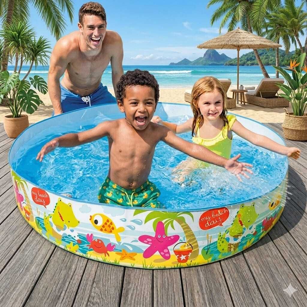 tiny tales 4 Feet Swimming Pool for(IND*3) Kids Non-Air Inflatable Swimming Pool-picture-23