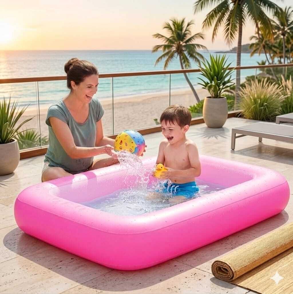 tiny tales Swimming Pool for(IND*142) Kids 5.5 Feet Inflatable Swimming Pool-picture-18