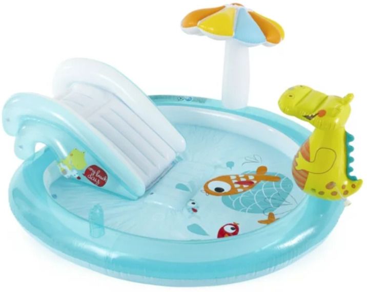 Inflatable Children (IND*22) Spray Wading Swimming Pool With Water Slide Inflatable Swimming Pool-image-36