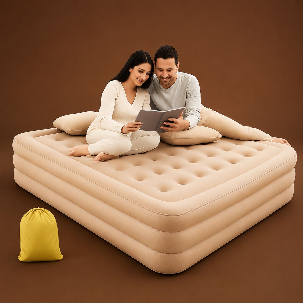 Multi-Purpose Inflatable Sleeping Bed Inflatable Bed, Inflatable Toy Pump-image-2