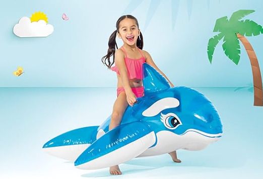 tiny tales Bestway Inflatable (IND*8529) Transparent Whale Rider-41036 Inflatable Swimming Pool-picture-28
