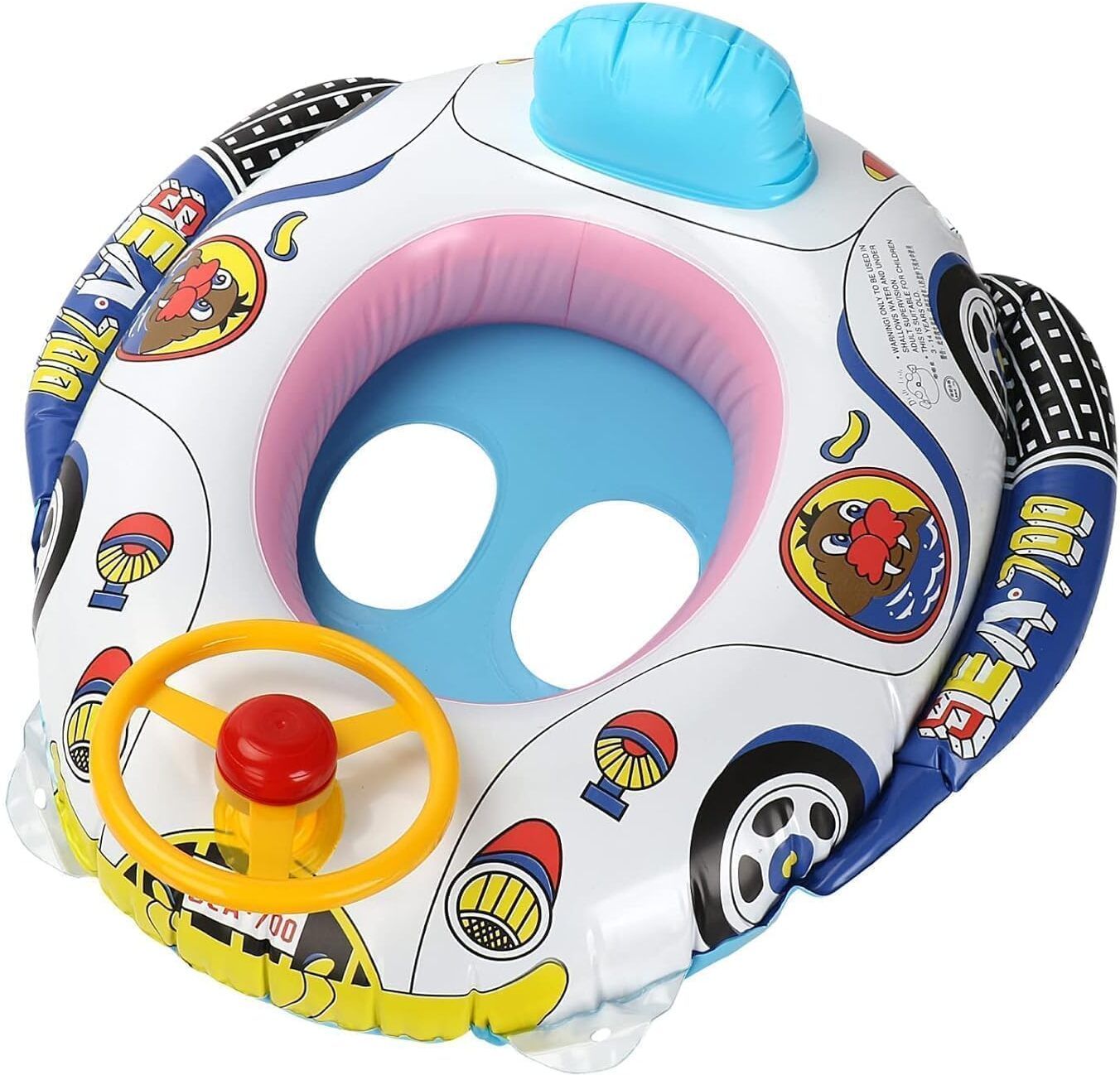 Inflatable Vehicle Water Float Raft Ring for Boys Girls Pool Entertainment Inflatable Swimming Safety Tube-image-8