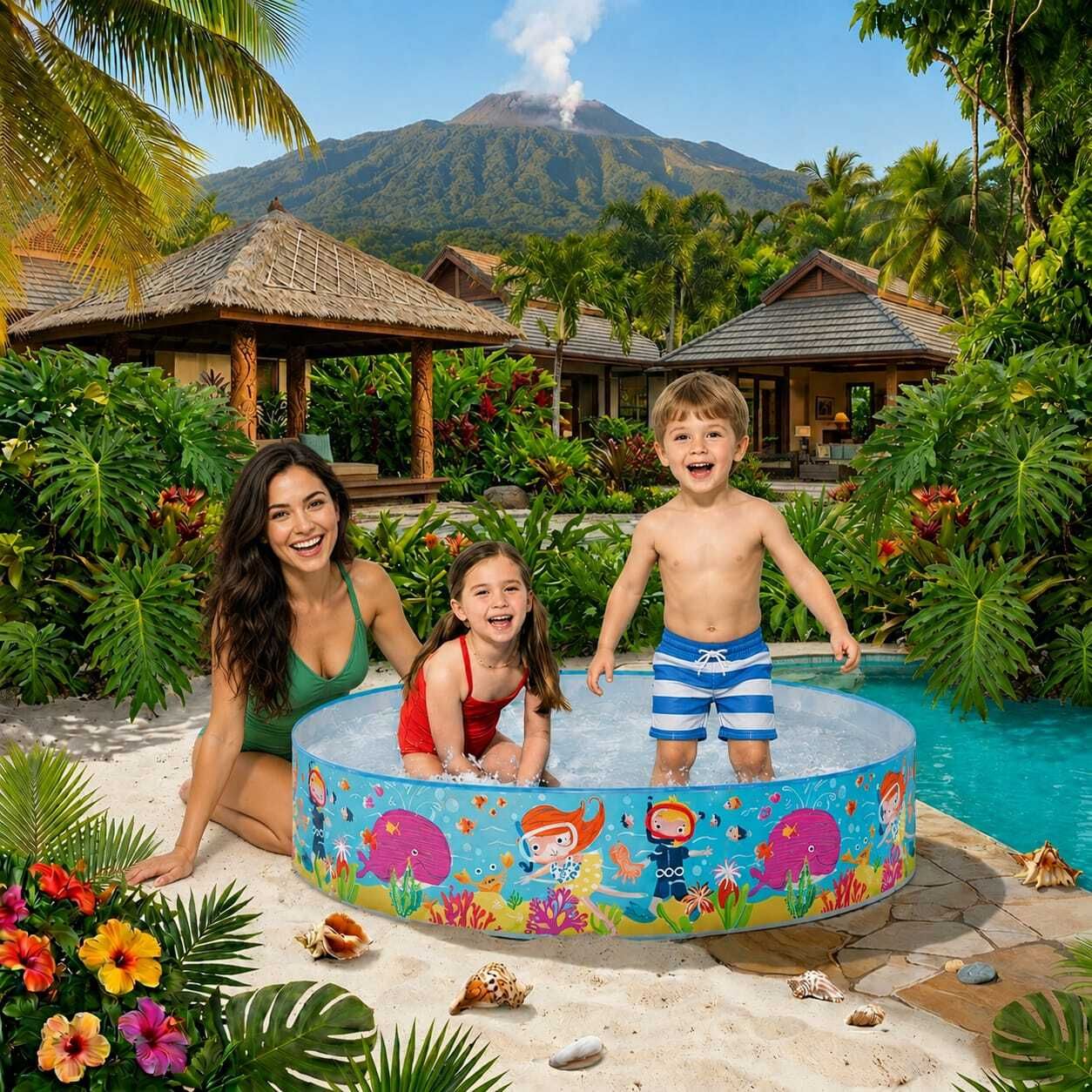 kindertales 4 Feet Swimming Pool for(IND*083) Kids Non-Air Inflatable Swimming Pool-picture-30