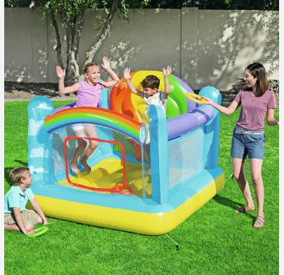 Jumpin Balloon(IND*9512) Bouncer, 1.75mx1.73mx1.37m With Free Electric Pump Inflatable Hoppers & Bouncer