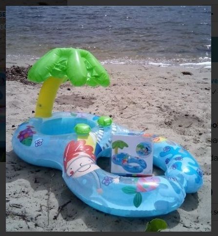 Leg Holes & Saddle Style Seat Baby Float With Free Pump1345 Inflatable Swimming Safety Tube-image-13