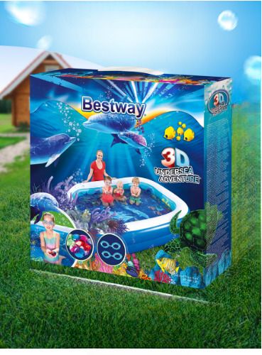 54177 Family Pool, 3D Adventure,(IND*96032) 262 x 175 x 51 cm Inflatable Swimming Pool-image-41