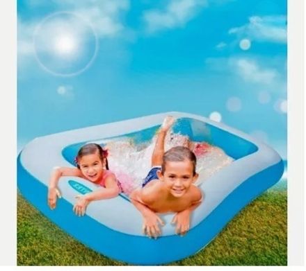 tiny tales 5Ft Inflatable Rectangular swimming Pool (IND*8941), With Air Pump Inflatable Swimming Pool-picture-23