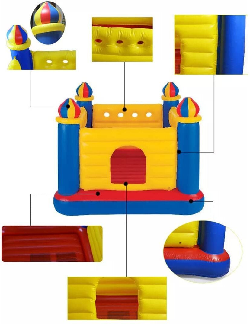 tinytales PLAYHOUSE JUMP -O-LENE 3102 Inflatable Bouncer With Free Pump Inflatable Hoppers & Bouncer image 1