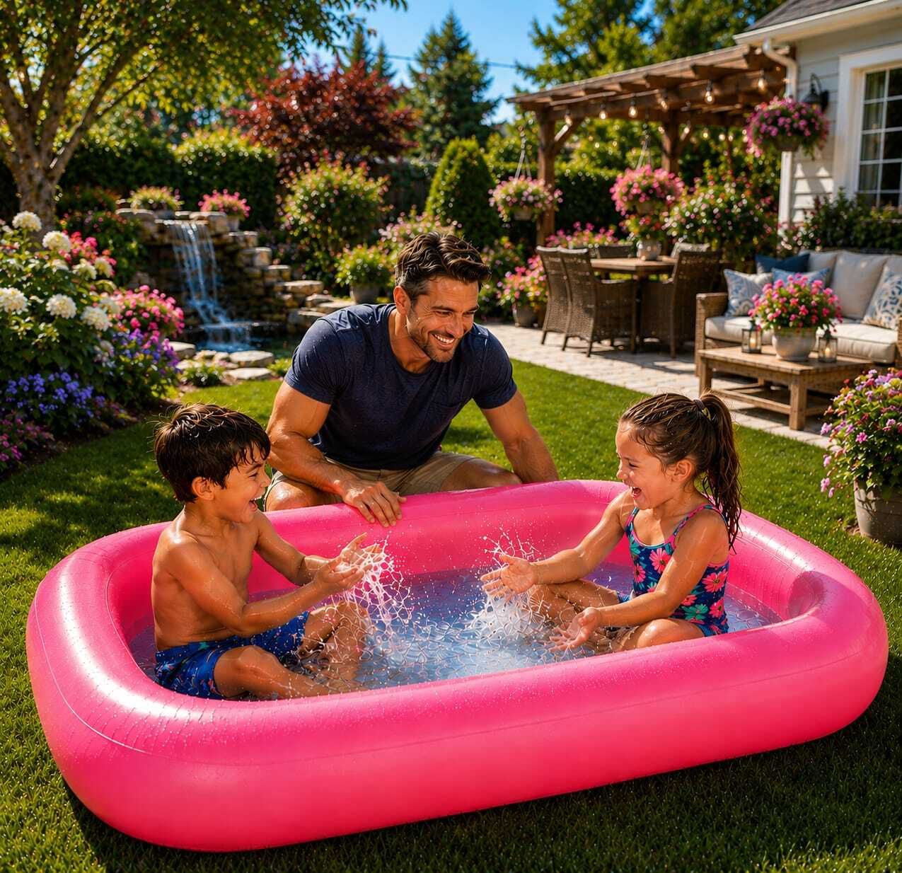 kindertales Swimming (IND*439)Pool for Kids & Adults, Inflatable Swimming Pool-picture-30