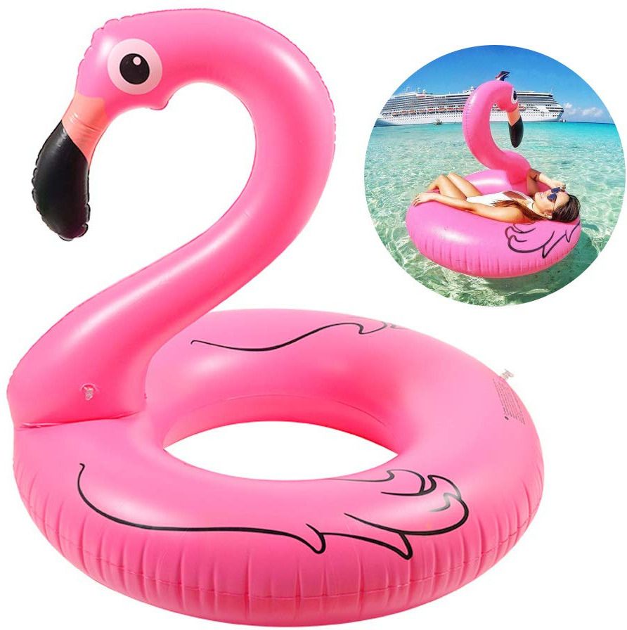 pamidhar Flamingo Swimming Inflatable Float for Adults & Kids,Flamingo Inflatable Pool Inflatable Swimming Pool, Swimming Safety Tube, Pool Accessory, Inflatable Toy Pump-picture-11