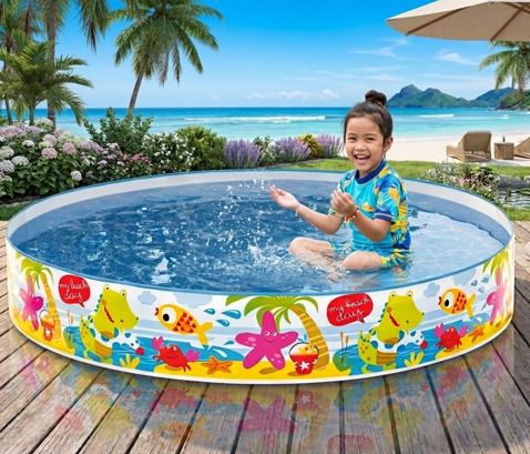 tiny tales 4 Feet Kids Water Bath Tub(IND*185) Swimming Pool Inflatable Swimming Pool-picture-44