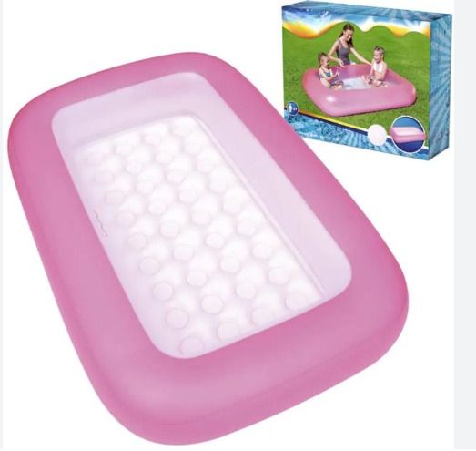 Inflatable Aqua Babes Pool Water Capacity 102 LTR. | 65" x 41" x 10" inches Inflatable Swimming Pool-image-25