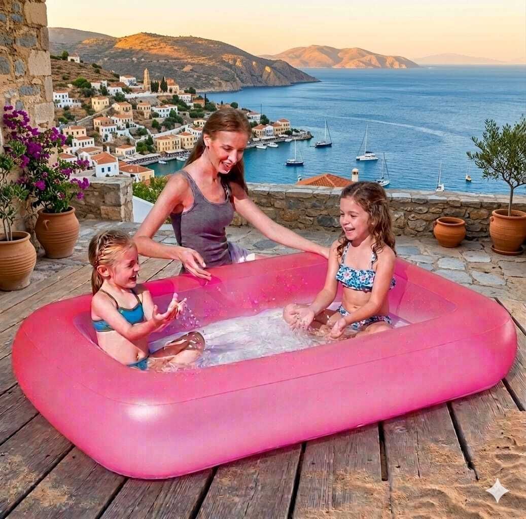 Silicone Rubber Outdoor Pink (IND*17)Swimming Pool Inflatable Swimming Pool-image-33
