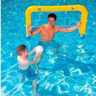 intelligent Inflatable (IND*58) Set Water Polo Game for Pool Multicolor Inflatable Hoppers & Bouncer image 1
