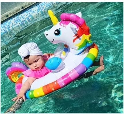 Inflatable See Me Sit Pool Ride, Multi Color Inflatable Swimming Safety Tube-image-19