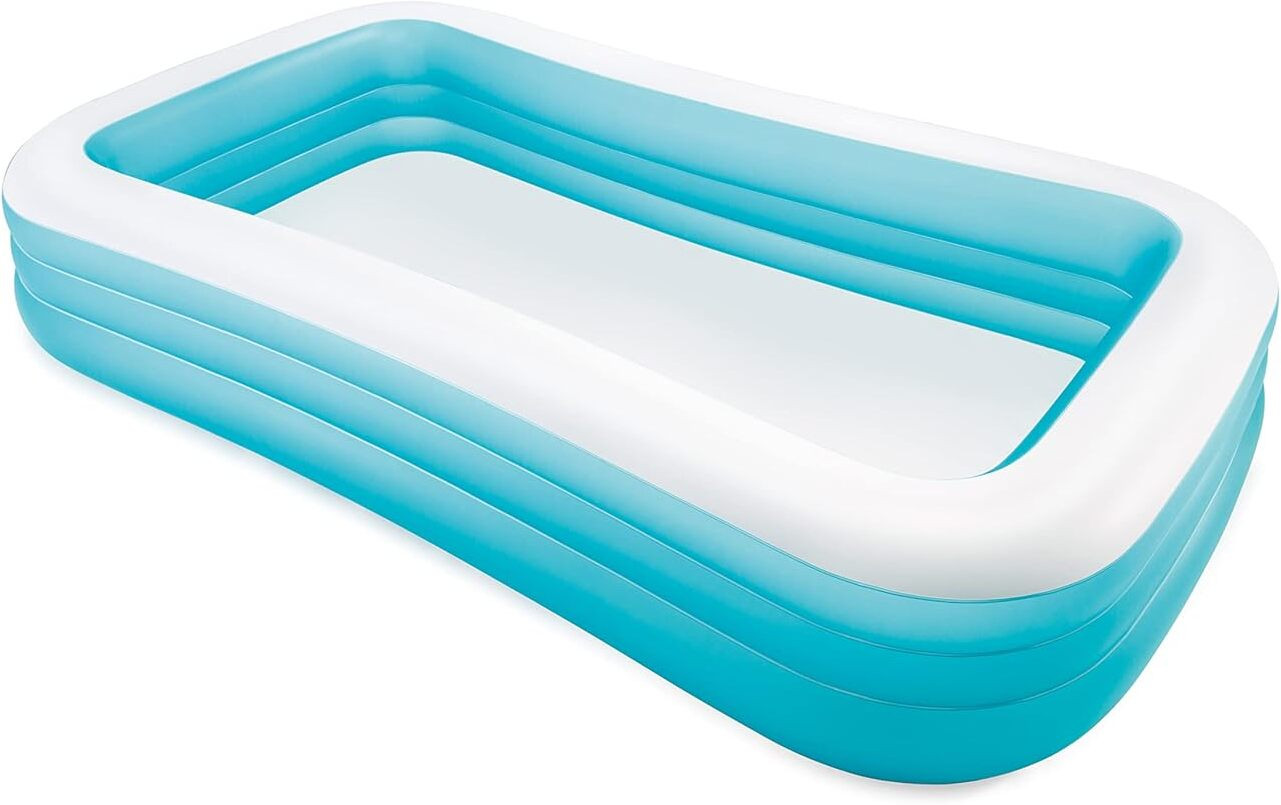 tiny tales Intex Swim (IND*964) Center Family Pool, 58484 With Pump Inflatable Swimming Pool image 1