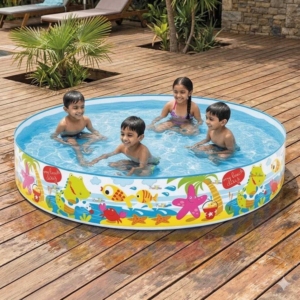 kindertales Diameter 122 x 25 cm (IND*36)Suitable for Ages 3 Inflatable Swimming Pool-picture-14