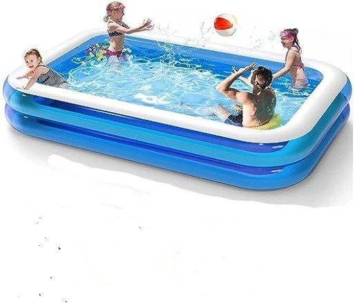 tiny tales Swimming Pool 8.7-Feet Swimming Pool Bath Tubs for Adults with Electric Pump Inflatable Swimming Pool-picture-7