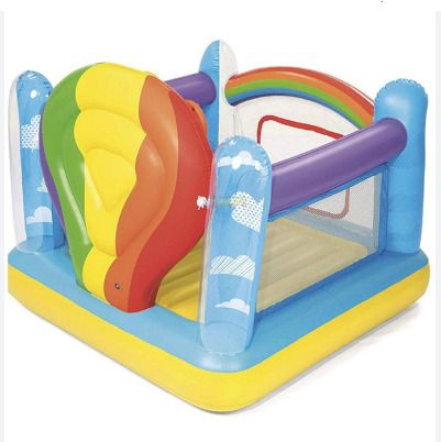Kids Toy Amusement Indoor Inflatable Hot Air Balloon With Free Electric Pump Inflatable Hoppers & Bouncer