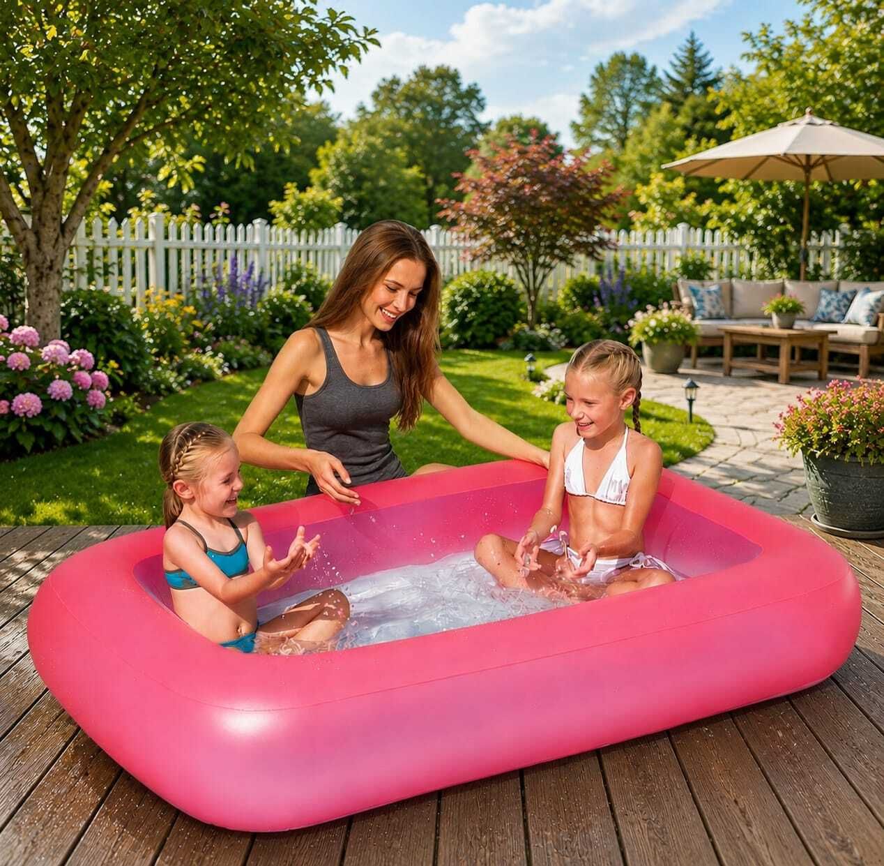 Foldable Portable Bath (IND*3413)Tub for Kids & Adults Inflatable Swimming Pool-image-47